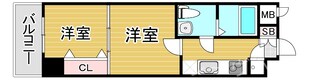 No.67 BENEFIT21博多の物件間取画像